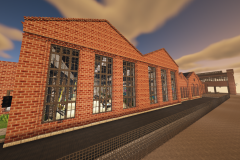 RAW Erfurt Reichsbahnausbesserungswerk Minecraft Replica