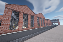 RAW Erfurt Reichsbahnausbesserungswerk Minecraft Replica