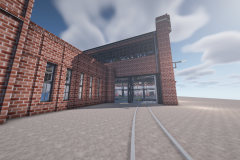 RAW Erfurt Reichsbahnausbesserungswerk Minecraft Replica