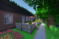 Sargfabrik Feuerstein Eastern Exploration Minecraft Model Rebuilt