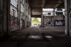 verlassener Schrottplatz Halle Exploration Urbex Lost Place